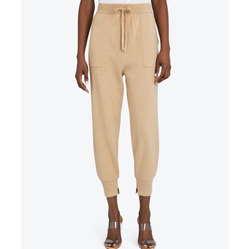 FRAME Cashmere Lounge Joggers Pants in Caramel Heather Size Medium M